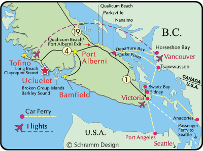 Click to enlarge map of vancouver island